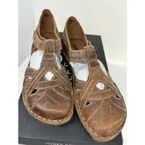 NWB Josef Seibel ROSALIE 29 Fisherman Sandal Shoes Closed Toe Leather 36 5 5.5