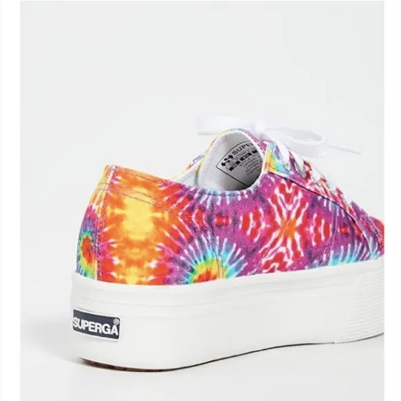 NWB Superga Platform Tie Dye Sneakers Size 9.5