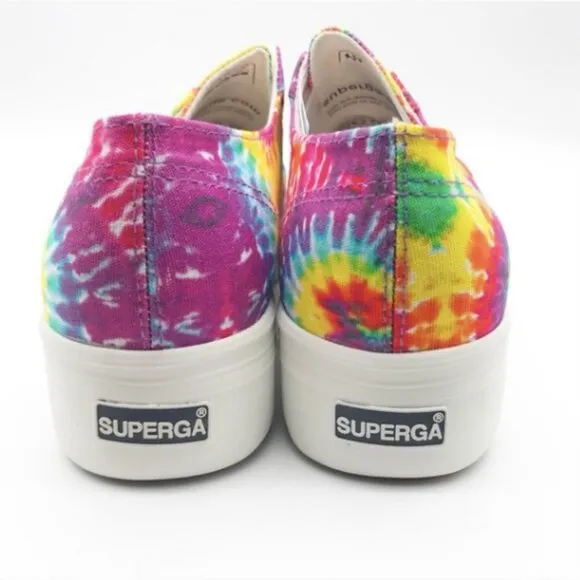 NWB Superga Platform Tie Dye Sneakers Size 9.5