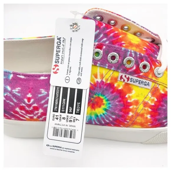 NWB Superga Platform Tie Dye Sneakers Size 9.5