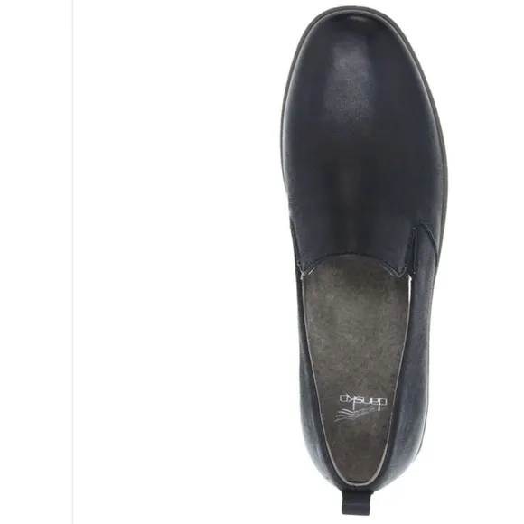 NWOB $149 Dansko Linley Slip On (Women) - Black Burnished Calf size 37