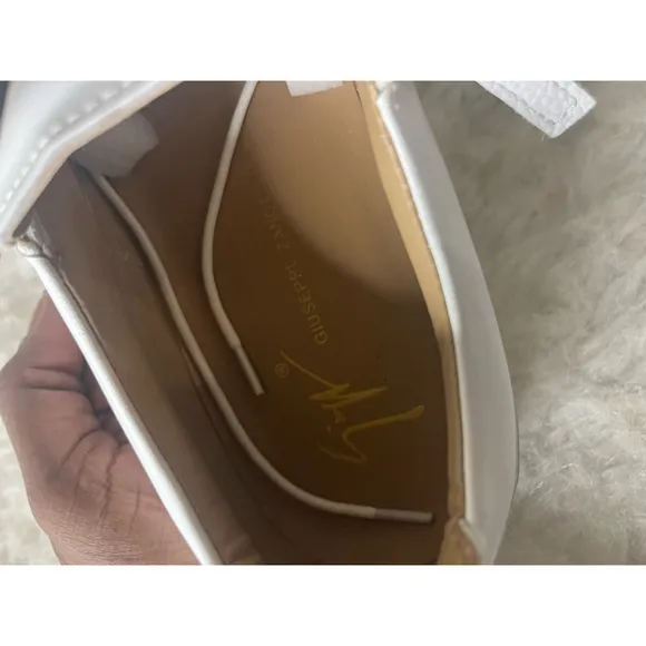 NWOB Authentic Guiseppe Zanotti Frankie Men Italian White Sneakers Size 45/US 12