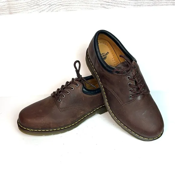 NWOB Dr. Martens 8053 Brown Crazy Horse Leather Casual Lace Up Shoes US 16