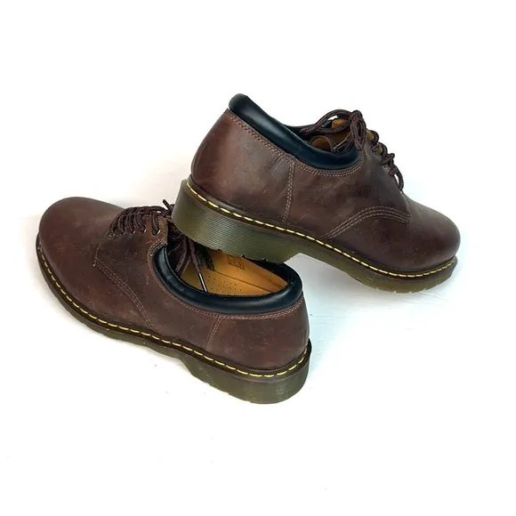 NWOB Dr. Martens 8053 Brown Crazy Horse Leather Casual Lace Up Shoes US 16