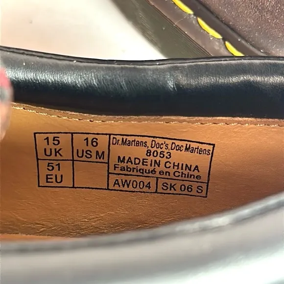 NWOB Dr. Martens 8053 Brown Crazy Horse Leather Casual Lace Up Shoes US 16