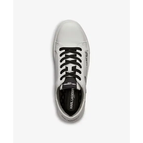NWOB KARL LAGERFELD PARIS Men's SHOES 9.5 M  Reflective Heart Logo Sneaker