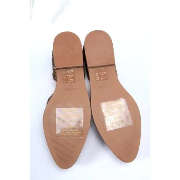 NWOB MADEWELL the marisa marissa calf hair flats shoes womens Animal Print sz 6
