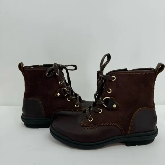 NWOB Ugg Womens Hapsburg Hiker Brown Hiking Boots Shoes 6.5 New