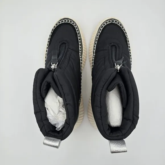 NWOT Dolce Vita Devlin Platform Zip-Up Sneakers, Black Nylon, Women's 8