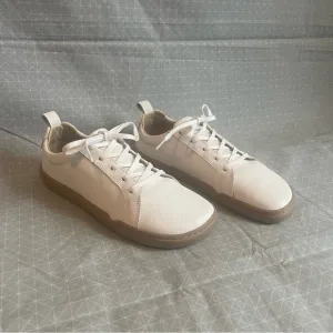 NWOT Origo Barefoot Everyday Sneakers White Leather/Amber Sole 7