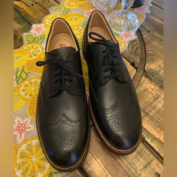 NWOT Samuel Hubbard 'Tipping Point' Wingtip Oxford In Black Leather