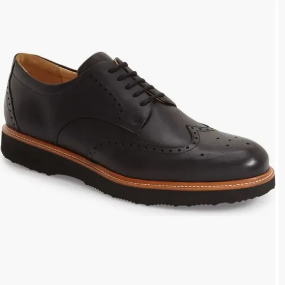 NWOT Samuel Hubbard 'Tipping Point' Wingtip Oxford In Black Leather
