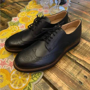 NWOT Samuel Hubbard 'Tipping Point' Wingtip Oxford In Black Leather