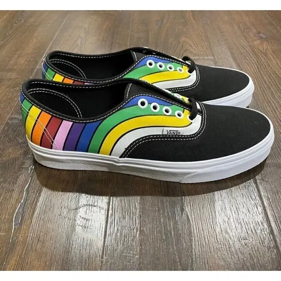NWOT Vans Authentic Refract Rainbow Sneakers Size 13 Men