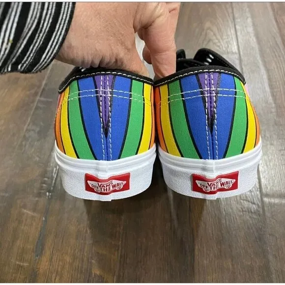NWOT Vans Authentic Refract Rainbow Sneakers Size 13 Men