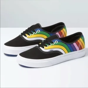 NWOT Vans Authentic Refract Rainbow Sneakers Size 13 Men