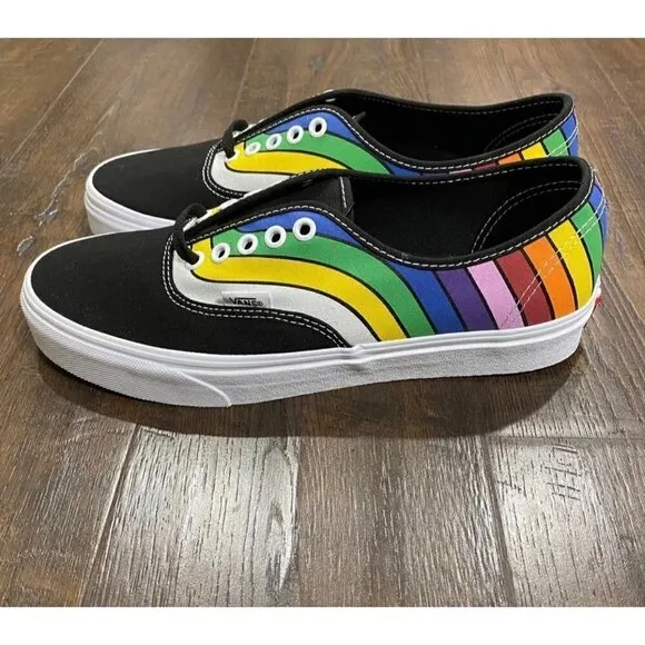 NWOT Vans Authentic Refract Rainbow Sneakers Size 13 Men