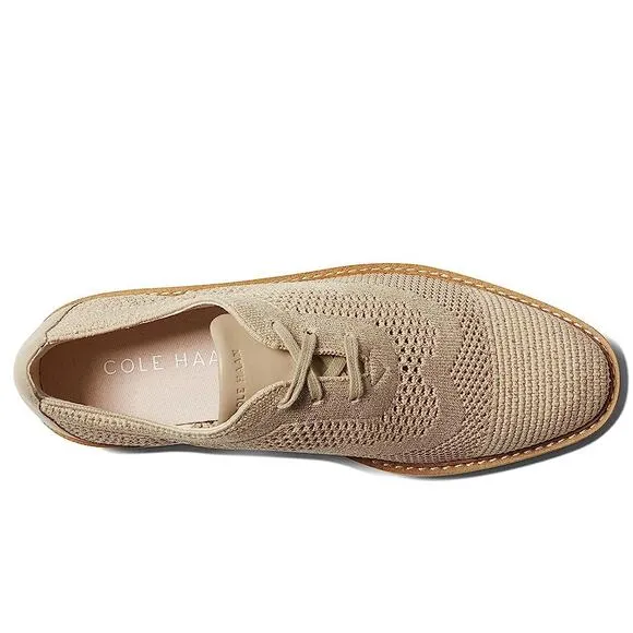 NWT Cole Haan Women's OriginalGrand Platform Stitchlite Oxford Shoes,Beige-Size7