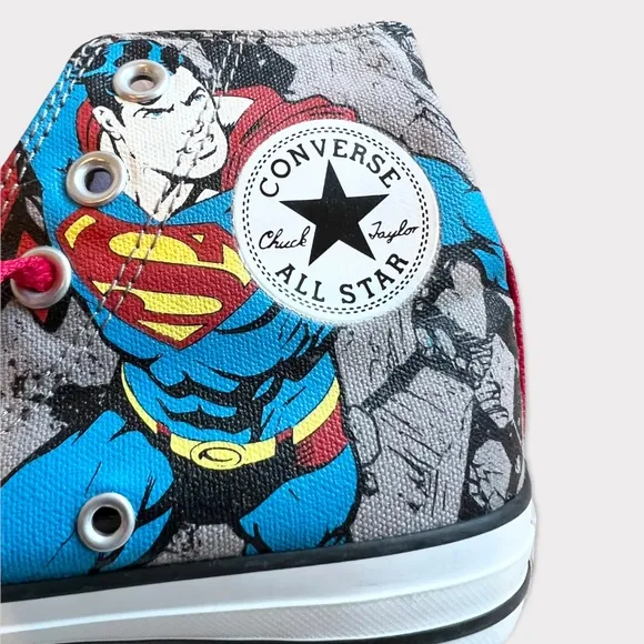 NWT Converse LIMITED EDITION DC Superman Sneakers Sz 3