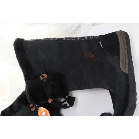 NWT cushe cabin fever winter boots faux fur womens shoes leather waterproof 7