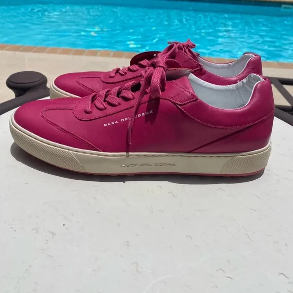 NWT Duca del Cosma - mimosa pink leather golf shoe