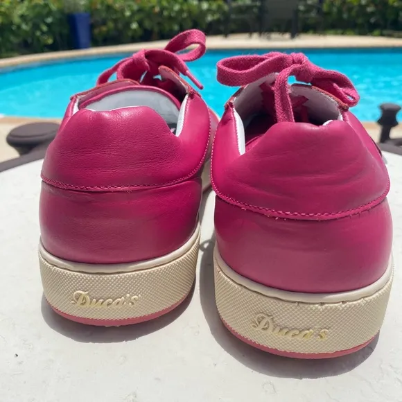 NWT Duca del Cosma - mimosa pink leather golf shoe