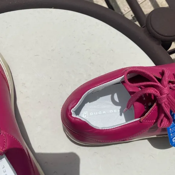 NWT Duca del Cosma - mimosa pink leather golf shoe