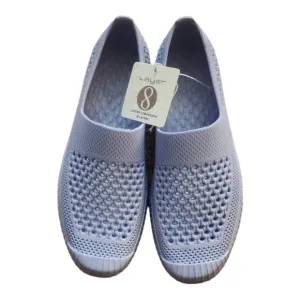 NWT Layer 8 Katie Rubber comfy Shoes Denim Blue Size 8