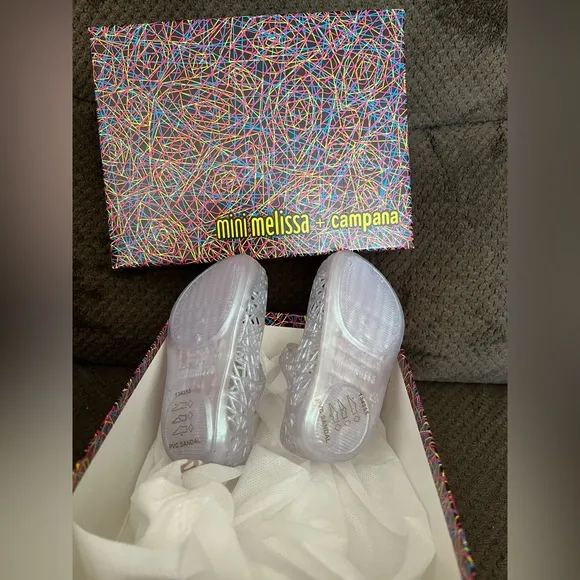 NWT MINI MELISSA Campana Zig Zag Kids Mary Jane Flats Size 5T