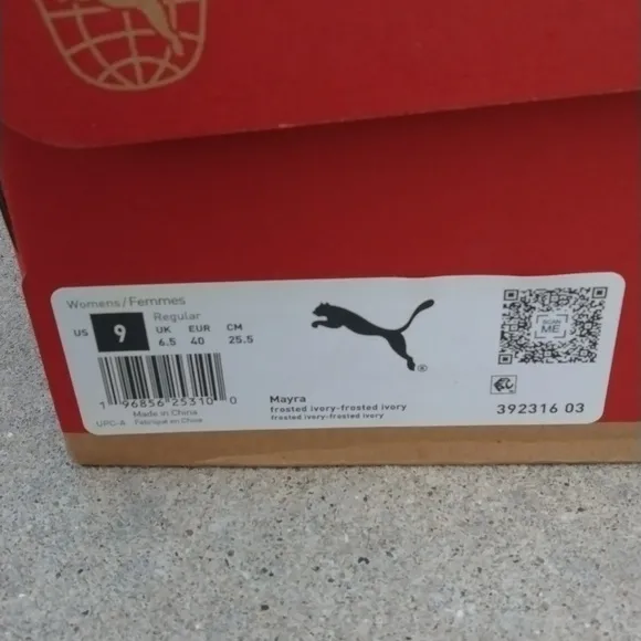NWT Puma Mayra Frosted Ivory size 9