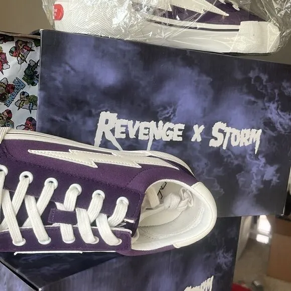 NWT REVENGE X STORM Sneakers Violet Purple size 9