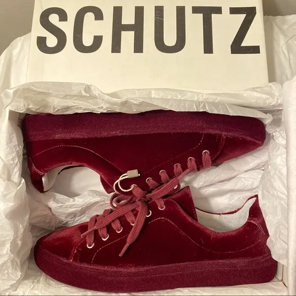 NWT SCHUTZ Orianda Velvet Sneakers