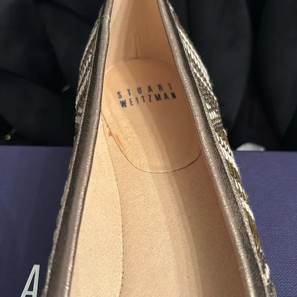 NWT Stuart Weitzman Women's Brown and Tan Flats