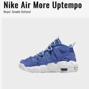 NWT Unisex Nike Air More Uptempo sneakers blue and white size 5