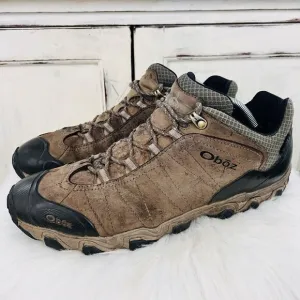 Oboz Bridger Low B-Dry Waterproof Canteen Brown Waterproof Hiking Shoes ~Mens 12