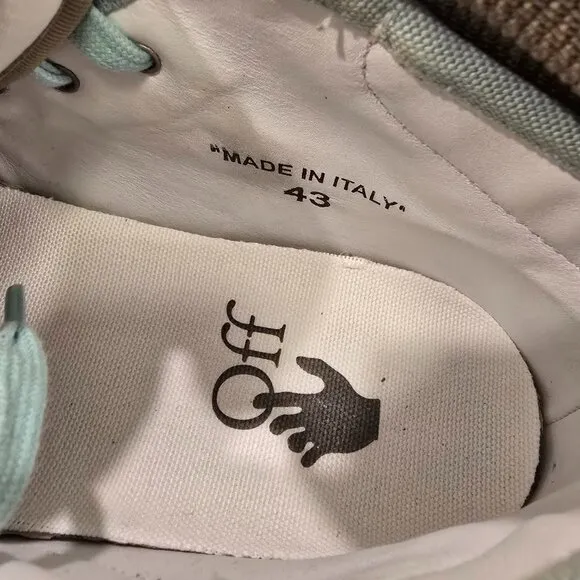 Off White Brand Men's off court 3.0 Mint high top Size 43 (10-10.5 US)
