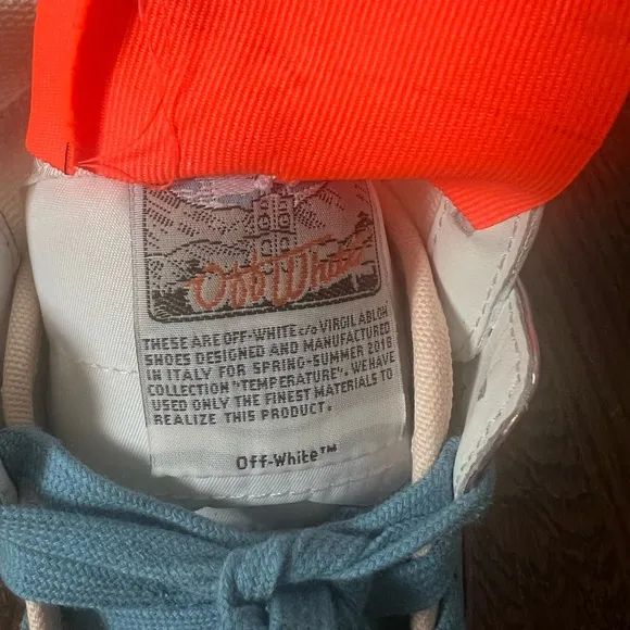 Off-White Court Cup Sole 3.0 High Top Sneakers by Virgil Abloh. Euro sz 35/US 5.