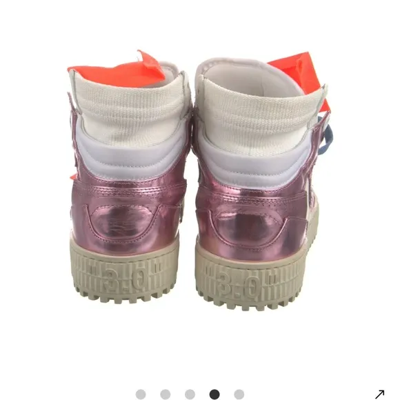 Off-White Court Cup Sole 3.0 High Top Sneakers by Virgil Abloh. Euro sz 35/US 5.