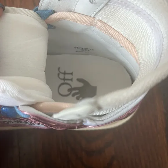 Off-White Court Cup Sole 3.0 High Top Sneakers by Virgil Abloh. Euro sz 35/US 5.
