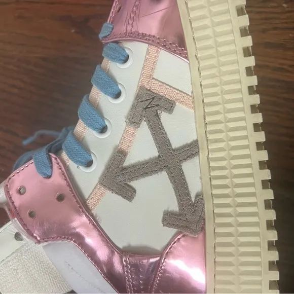 Off-White Court Cup Sole 3.0 High Top Sneakers by Virgil Abloh. Euro sz 35/US 5.