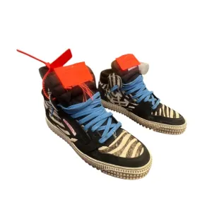 Off-White Cup Sole 3.0 Sneakers Court Mixed Media High Top Sneakers size 42