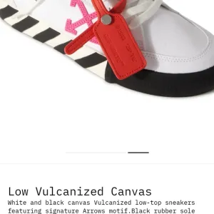 Off-White Low Vulcanized Canvas Sneakers Men Size 41 &quot;&quot;In Fabulous Condition!!&quot;&quot;