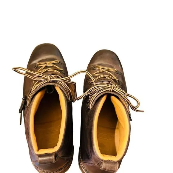 o'keeffe alvis pebble-grain leather hiking boots size 10 1/2 men’s lace up
