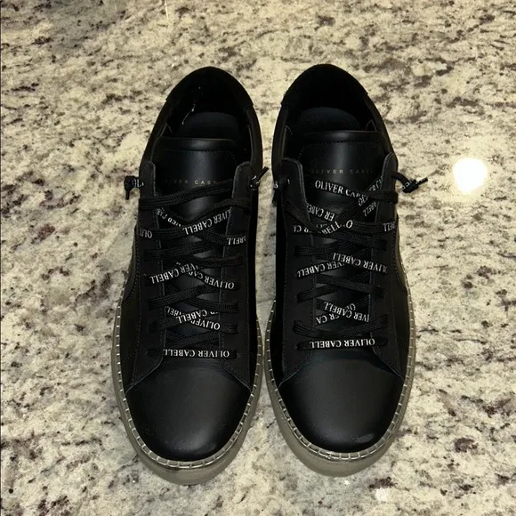 Oliver Cabell Black Canvas Sneakers