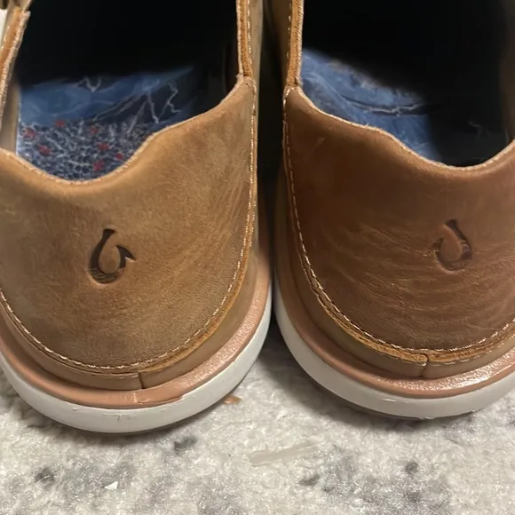 Olukai Men's Brown Slip-On Shoes Size 10.5