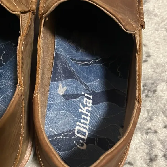 Olukai Men's Brown Slip-On Shoes Size 10.5