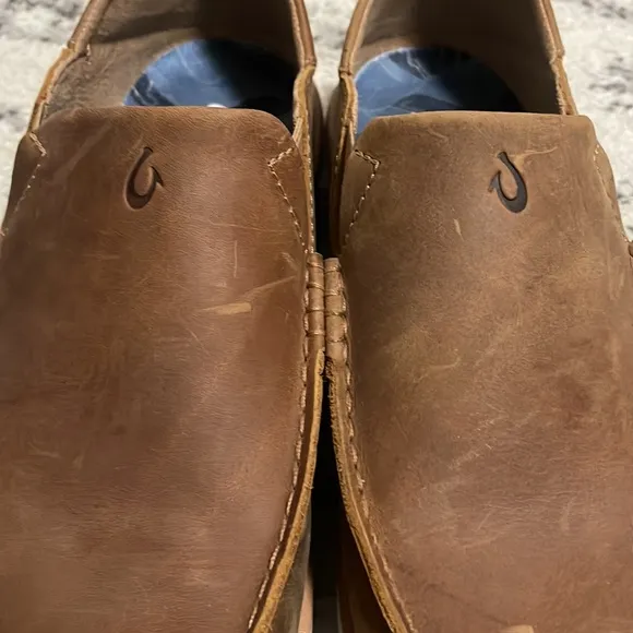 Olukai Men's Brown Slip-On Shoes Size 10.5