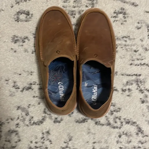 Olukai Men's Brown Slip-On Shoes Size 10.5