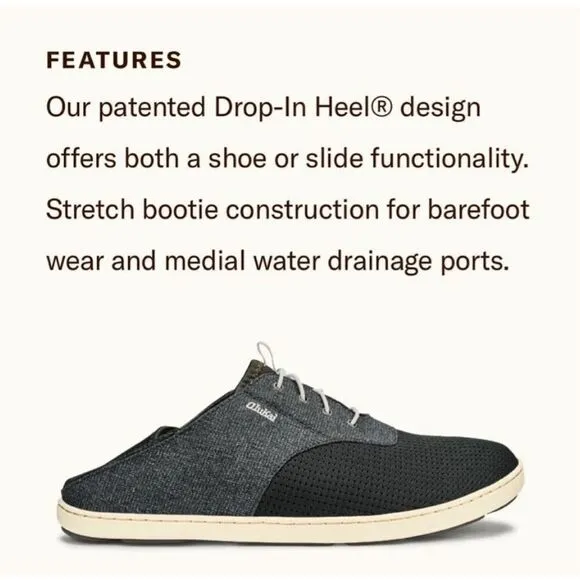 Olukai Men's Nohea Moku Slip On Boat Shoe Sneakers Size 12