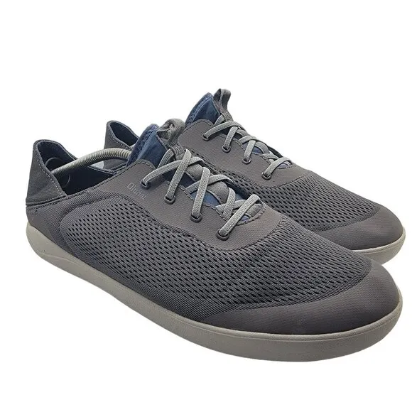 Olukai Moku Pae Mens 13 Gray Casual Shoes Walking Outdoors Travel 10472 PVVN